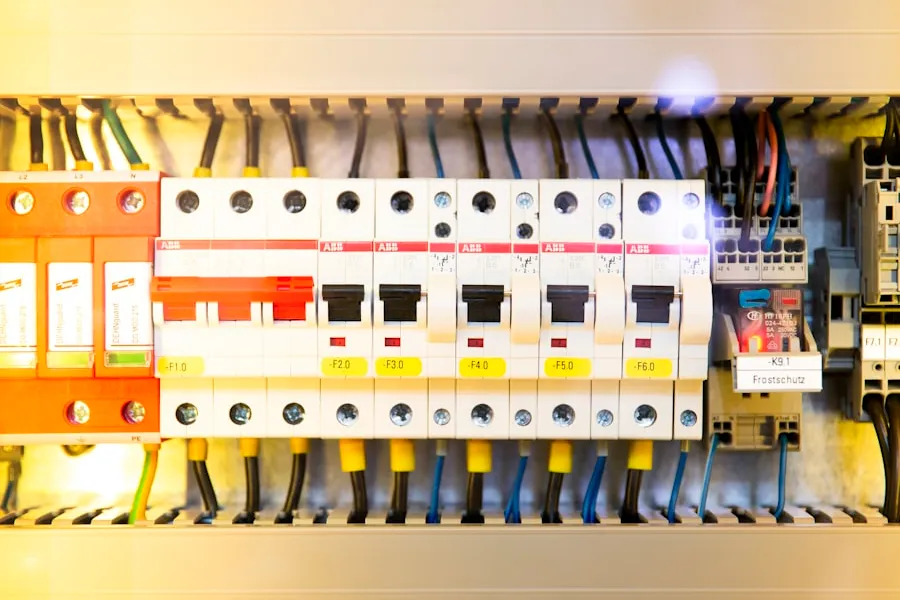 Tableau électrique avec câblage professionnel lors d'une installation